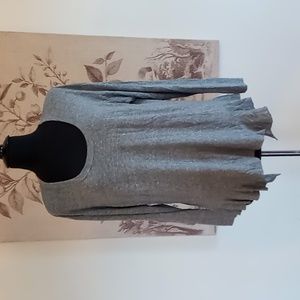 CURRENT / ELLIOTT THE TIER SCOOP NECK LONG SLEEVE TOP SIZE 2